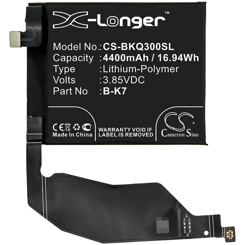 3.85v, Li-polymer, 4400mah, Battery Fits Bbk Iqoo 3, Iqoo 3 5g, V1955, 16.94wh Batteries for Electronics Cameron Sino Technology Limited   