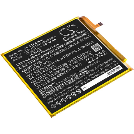 3.85v, Li-polymer, 4400mah, Battery Fits Zte, Grand X View 2, K83, 16.94wh Tablet Cameron Sino Technology Limited   