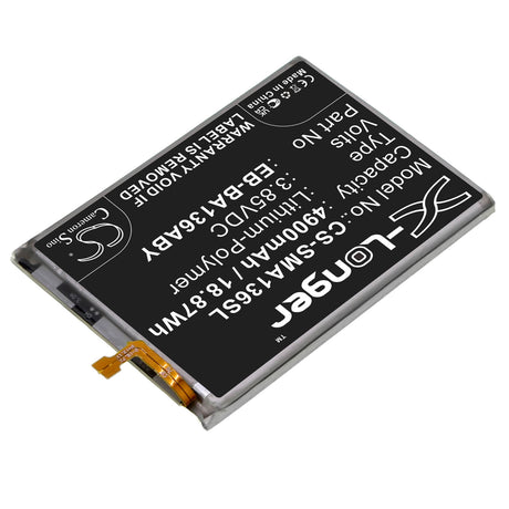 3.85v, Li-polymer, 4900mah, Battery Fits Samsung Galaxy A13 5g, Sm-a136a, 18.87wh Mobile, SmartPhone Cameron Sino Technology Limited   