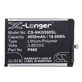 3.85v, Li-polymer, 4950mah, Battery Fits Nokia, G50, Ta-1358, 19.06wh Batteries for Electronics Cameron Sino Technology Limited   