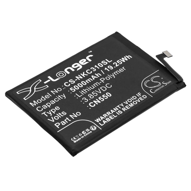 3.85v, Li-polymer, 5000mah, Battery Fits Nokia, C31, G22, 19.25wh Batteries for Electronics Cameron Sino Technology Limited   