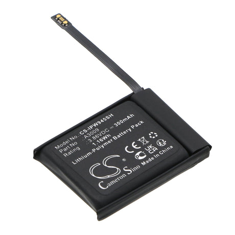 3.86V, Li-Polymer, 300mAh, Battery fits Apple, Watch Series S9 45mm, 1.16Wh Smartwatch Cameron Sino Technology Limited   