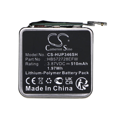 3.87v, Li-polymer, 530mah, Battery Fits Huawei, Watch Gt3 Pro 46mm, 2.05wh Smartwatch Cameron Sino Technology Limited   