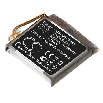 3.88V, Li-Polymer, 350mAh, Smartwatch battery fits Samsung, Eb-br870aby, Galaxy Watch4 Classic 46mm, Sm-r870, 1.36Wh