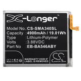 3.88v, Li-polymer, 4900mah, Battery Fits Samsung, Galaxy A34 5g, Galaxy A34 5g 2023, 19.01wh Mobile, SmartPhone Cameron Sino Technology Limited   