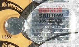 389 - Sr1130w 1.55 Volt Silver Oxide Battery Replacement Coin Cell Batteries Maxell   