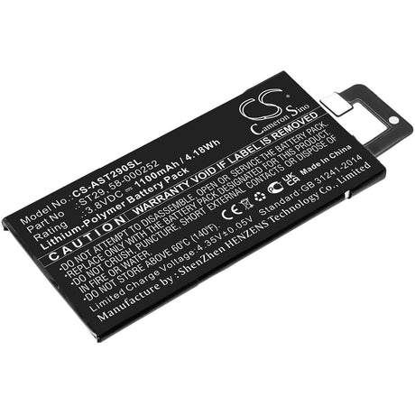 3.8v, Li-polymer, 1100mah, Battery Fit's Amazon, Kindle Oasis 3, 4.18wh E-book, E-reader Cameron Sino Technology Limited   