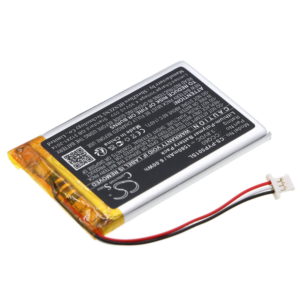 3.8v, Li-polymer, 1580mah, Battery Fits Poynt, 5, M2w3140a, 6.00wh Payment Terminal Cameron Sino Technology Limited   