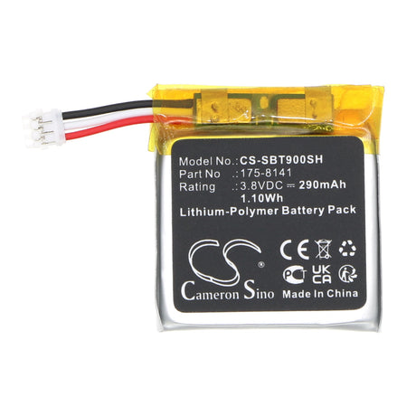 3.8v, Li-polymer, 290mah, Battery Fits 9, 1.10wh Smartwatch Cameron Sino Technology Limited   