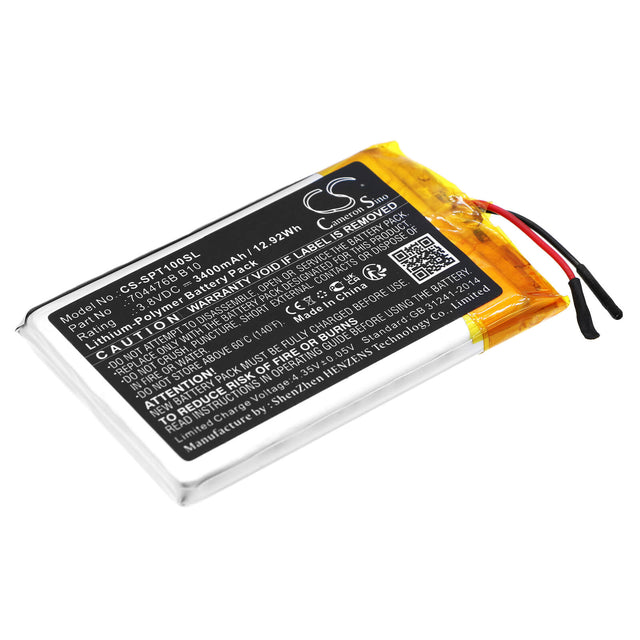 3.8v, Li-polymer, 3400mah, Battery Fits Spot, Spot X, Spotxb, 12.92wh GPS, Navigator Cameron Sino Technology Limited   