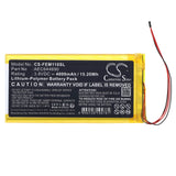 3.8v, Li-polymer, 4000mah, Amplifier battery Fits Fiio, M11, 15.20wh Amplifier Cameron Sino Technology Limited   