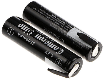 4/3a Battery, Nimh, 2pcs in a Pack With Reverse Solder Tabs 1.2v, 3500mah - 4.20wh