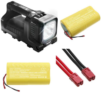 4.8V, Ni-MH, 10000mAh, Flashlight battery fits Pelican, 9410, 9410, 9419, 48.00Wh