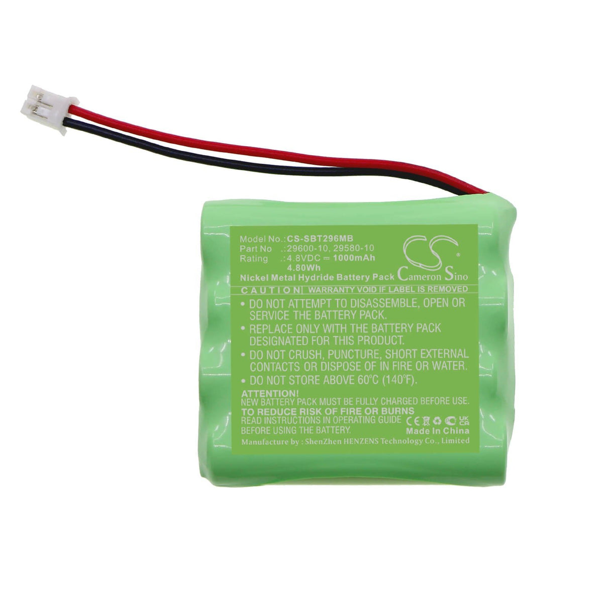 4.8v, Ni-mh, 1000mah, Battery Fits Panorama, 29630, 29270-10, 4.80wh BabyPhone Cameron Sino Technology Limited   