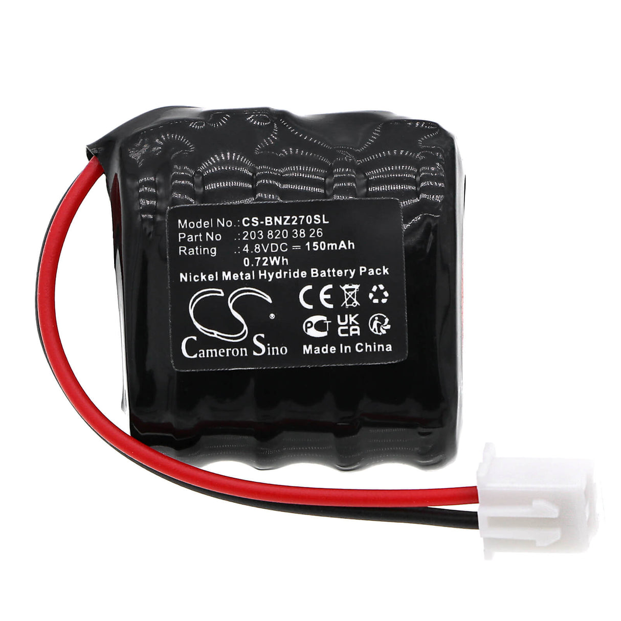 4.8v, Ni-mh, 150mah, Battery Fits Mercedes-benz, Clk 270, Clk 320, 0.72wh Siren Alarm Cameron Sino Technology Limited   