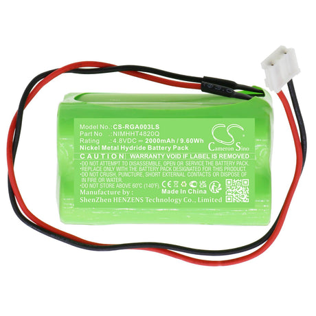 4.8v, Ni-mh, 2000mah, Battery Fits Abm (sc), 003(013), Akd003(sc), 9.60wh Emergency Lighting Cameron Sino Technology Limited   