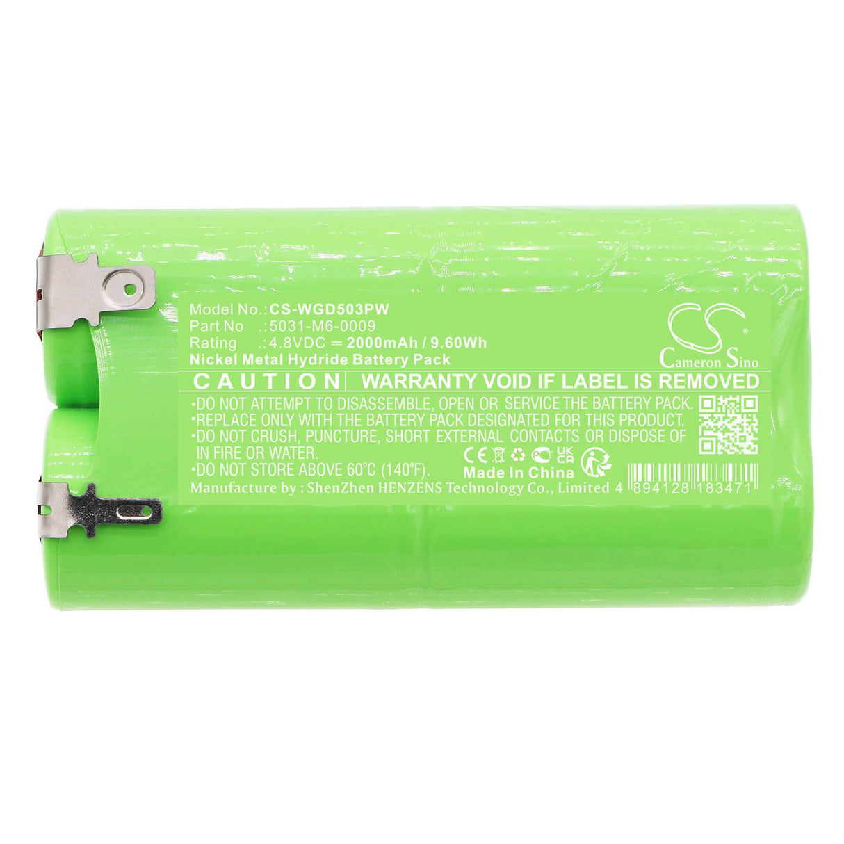 4.8v, Ni-mh, 2000mah, Battery Fits Wolf Garten, 7085916, Accu 80, 9.60wh Gardening Tools Cameron Sino Technology Limited   