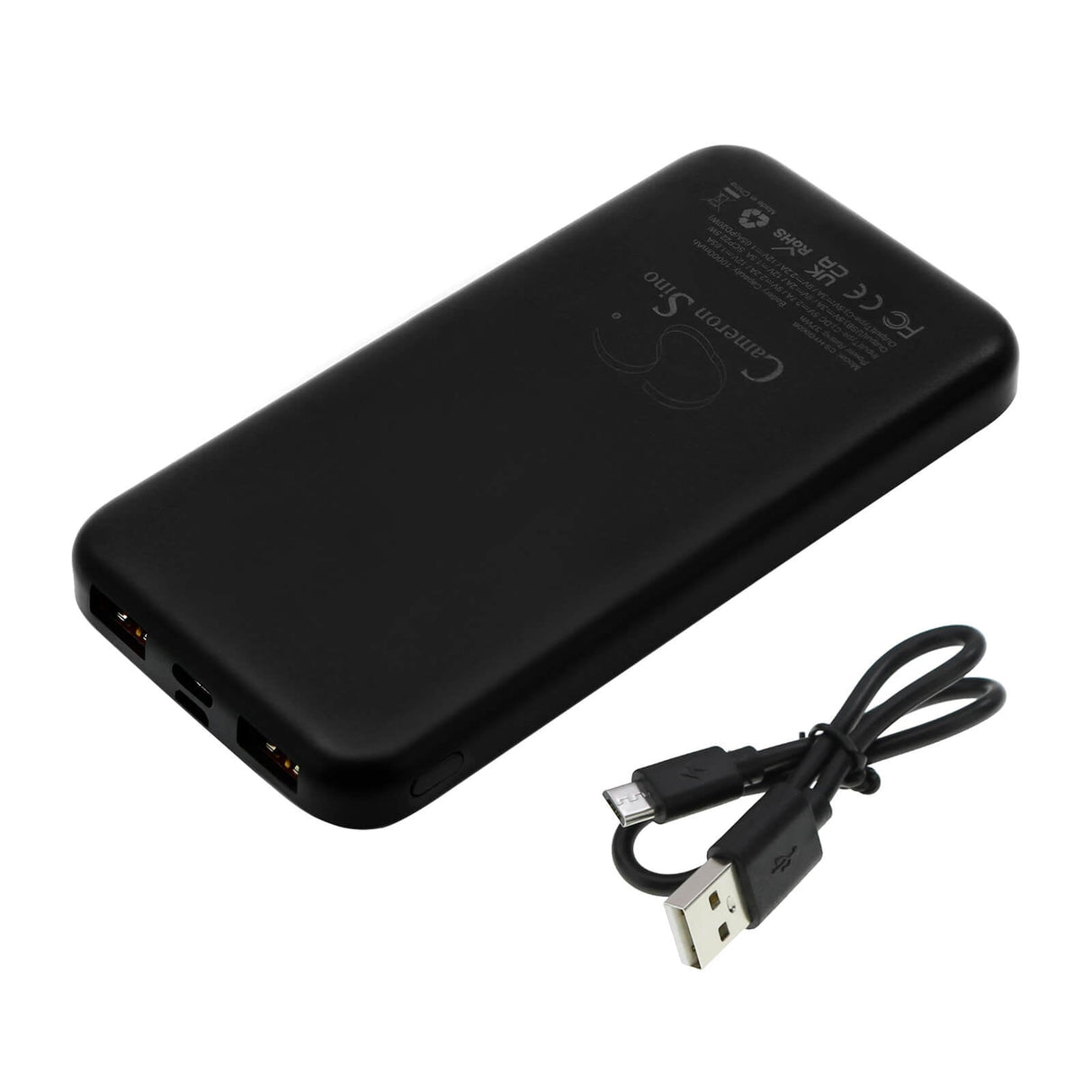 5.0v, Li-polymer, 10000mah, Battery Fits Cameron Sino Black Power Bank 10000mah, 50.00wh Power Bank Cameron Sino Technology Limited   