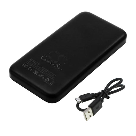 5.0v, Li-polymer, 10000mah, Battery Fits Cameron Sino Black Power Bank 10000mah, 50.00wh Power Bank Cameron Sino Technology Limited   