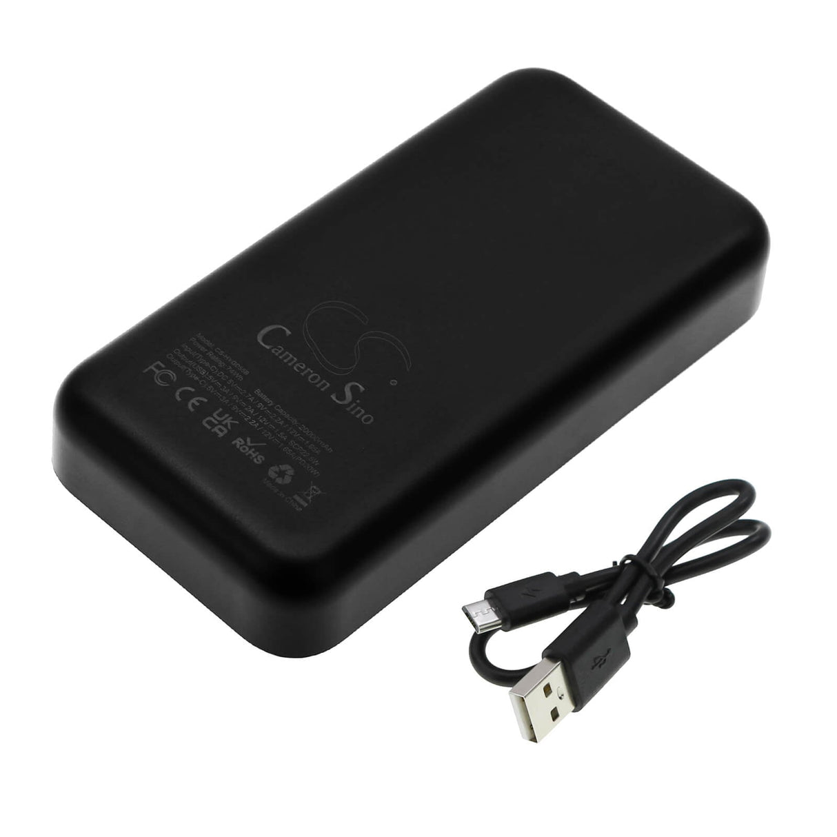 5.0v, Li-polymer, 20000mah, Battery Fits Cameron Sino Black Power Bank 20000mah, 100.00wh Power Bank Cameron Sino Technology Limited   