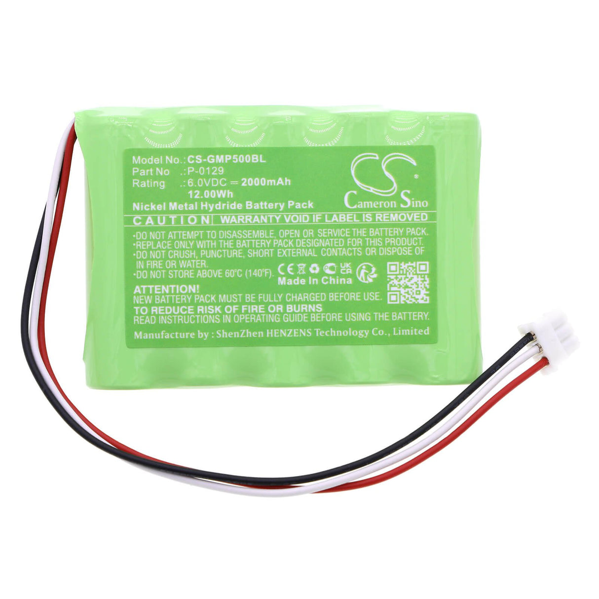 6.0v, Ni-mh, 2000mah, Battery Fits Galeb, Mp-500, Mp-5000, 12.00wh Cash Register Cameron Sino Technology Limited   