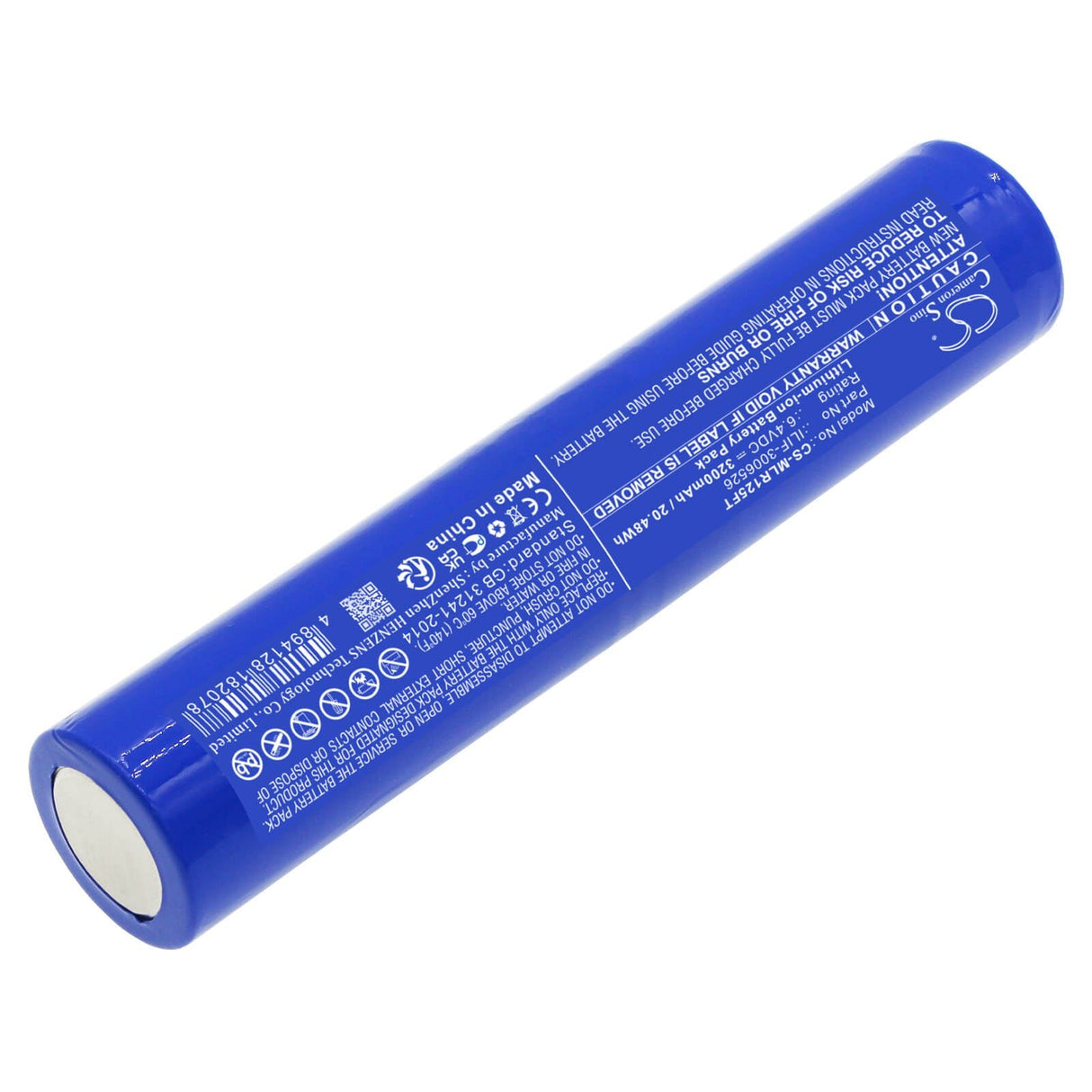 6.4v, Li-ion, 3200mah, Battery Fits Maglite Ml125, Ml150lr, Ml150lrx, 20.48wh Flashlight Cameron Sino Technology Limited   