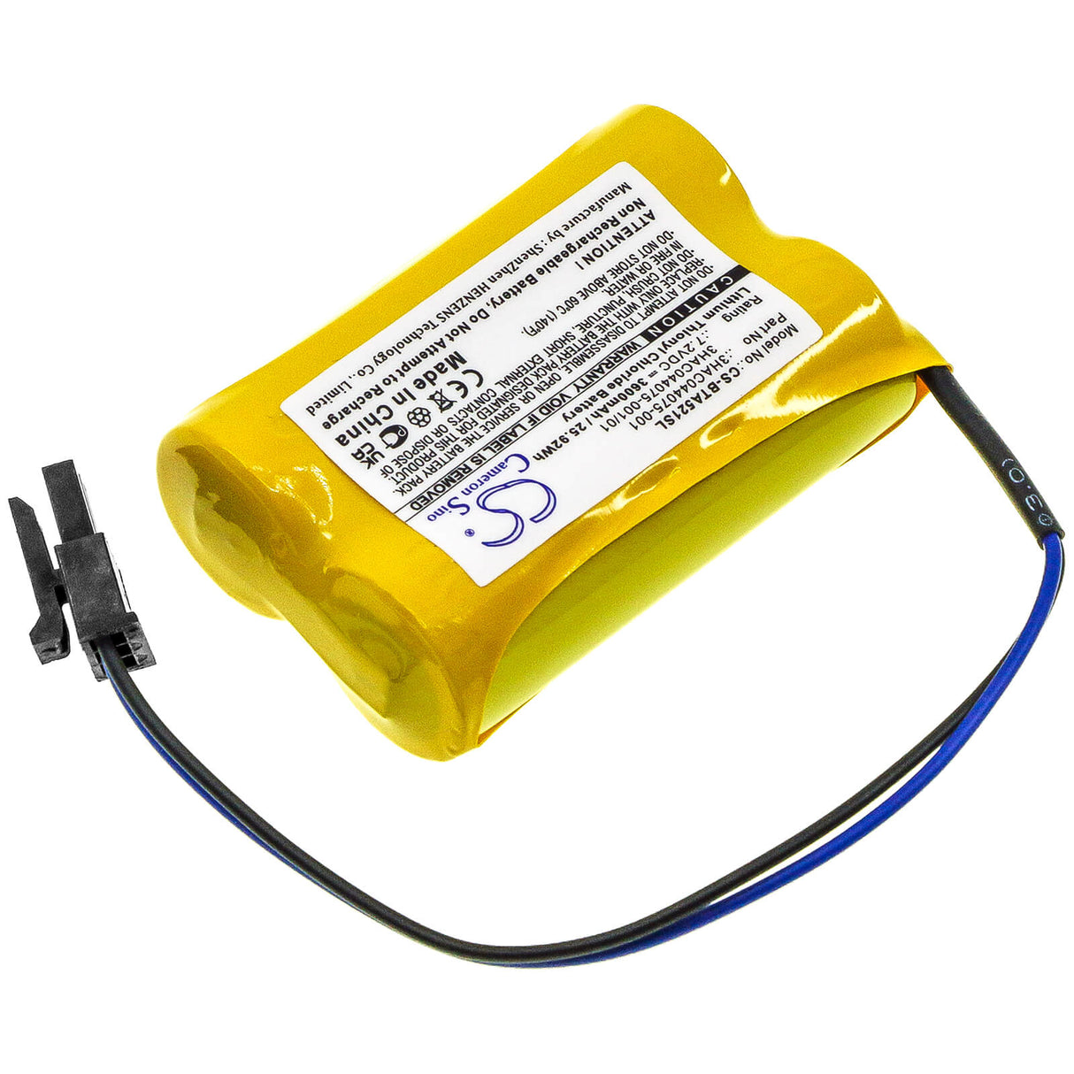 7.2v, 3600mah, Li-socl2 PLC Battery Fit's Abb, 1sap180300r0001, 3hab 9999-1, 3hab2038-1, 25.92wh PLC Cameron Sino Technology Limited   