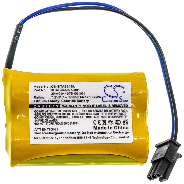 7.2v, 3600mah, Li-socl2 PLC Battery Fit's Abb, 1sap180300r0001, 3hab 9999-1, 3hab2038-1, 25.92wh PLC Cameron Sino Technology Limited   