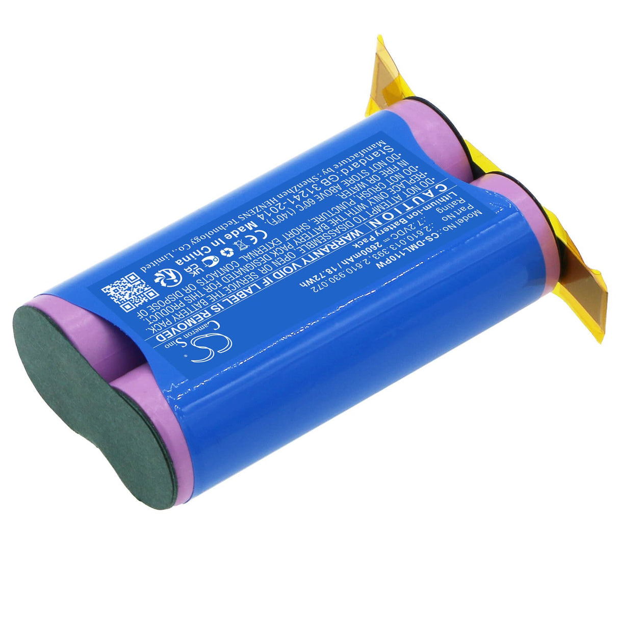 7.2v, Li-ion, 2600mah, Battery Fits Dremel, 1100-25, 1100li, 18.72wh Power Tools Cameron Sino Technology Limited (Power Tools)   