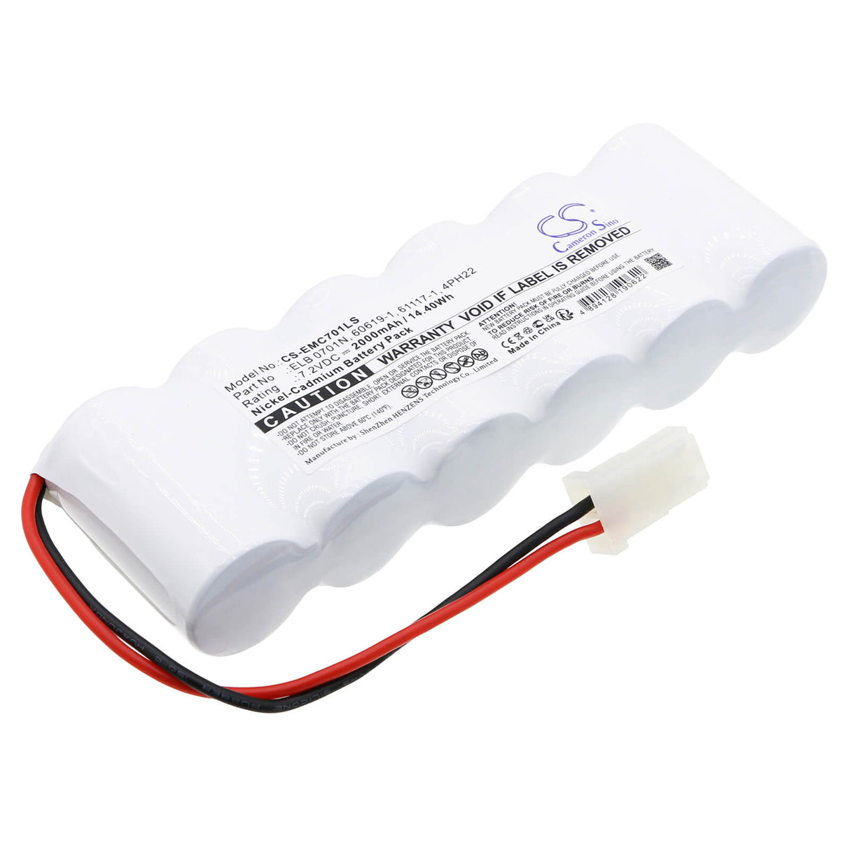 7.2v, Ni-cd, 2000mah , Battery Fits Lithonia Lv S W R 120/277 Eln Um, 14.40wh Emergency Lighting Cameron Sino Technology Limited   