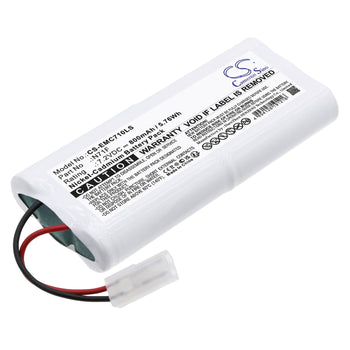 7.2V, Ni-CD, 800mAh, Emergency Lighting battery fits Big Beam, 118-0017, Echl1rww, Echl2rww, 5.76Wh