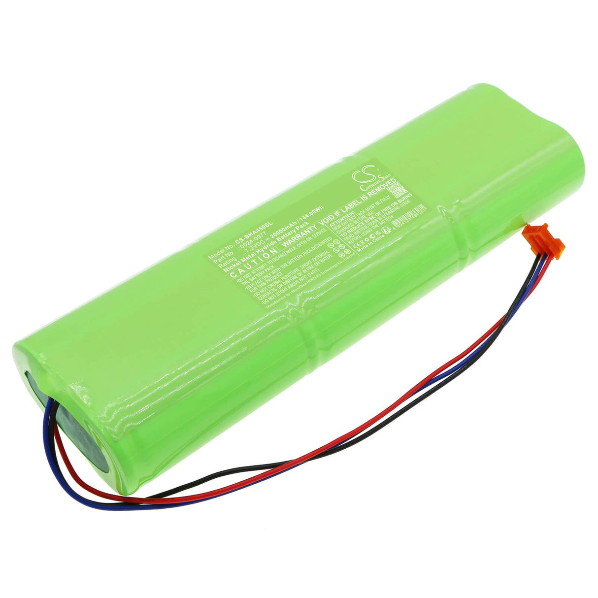 7.2v, Ni-mh, 20000mah, Equipment Battery Fits Bacharach, Eca 450 Analyzers, 144.00wh Equipment, Survey, Test Cameron Sino Technology Limited   