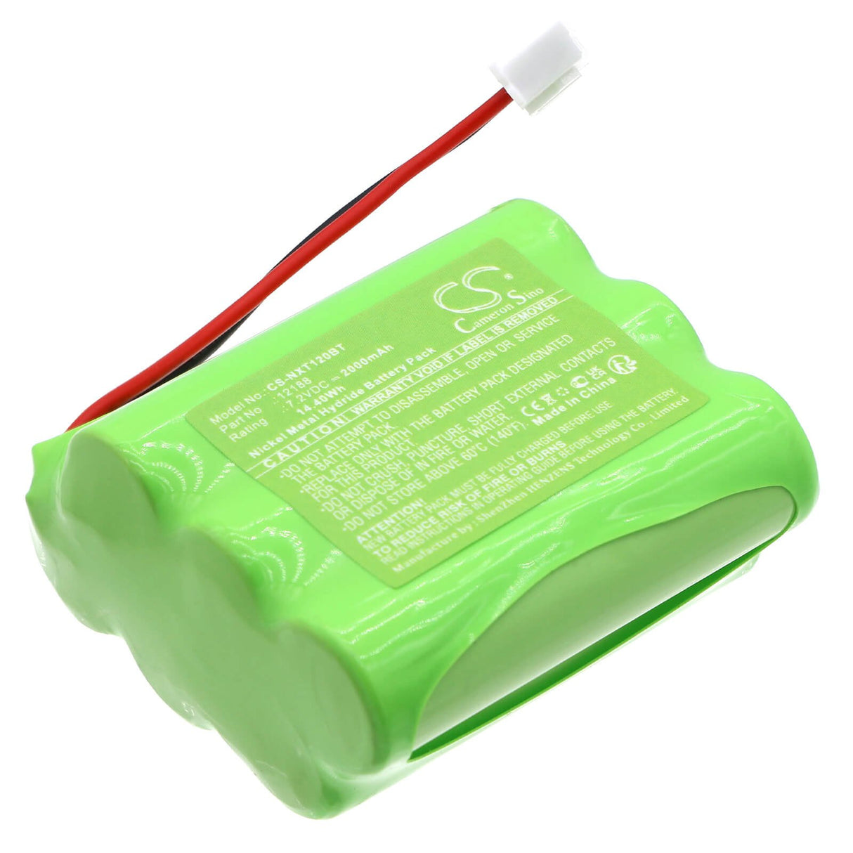 7.2v, Ni-mh, 2000mah, Battery Fits Lupus, Xt1, Xt1 12000, 14.40wh Alarm System Cameron Sino Technology Limited   