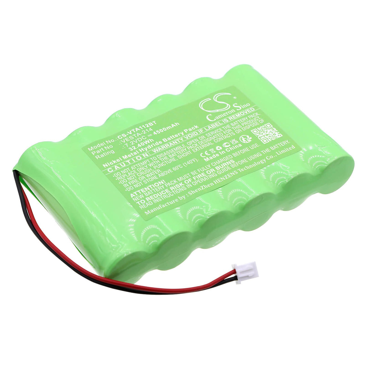 7.2v, Ni-mh, 4500mah, Alarm Battery Fits Vesta, Hybrid Power Plants, Vesta-111-nimh, 32.40wh Alarm System Cameron Sino Technology Limited   