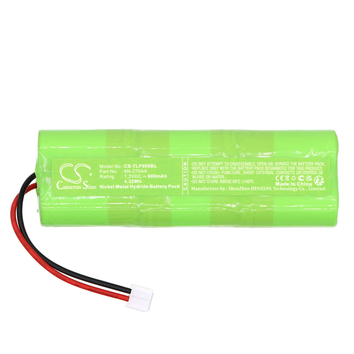 7.2v, Ni-mh, 600mah, Crane Remote Battery Fits Telenot, 35 973, B+b, 4.32wh Crane Remote Control Cameron Sino Technology Limited   