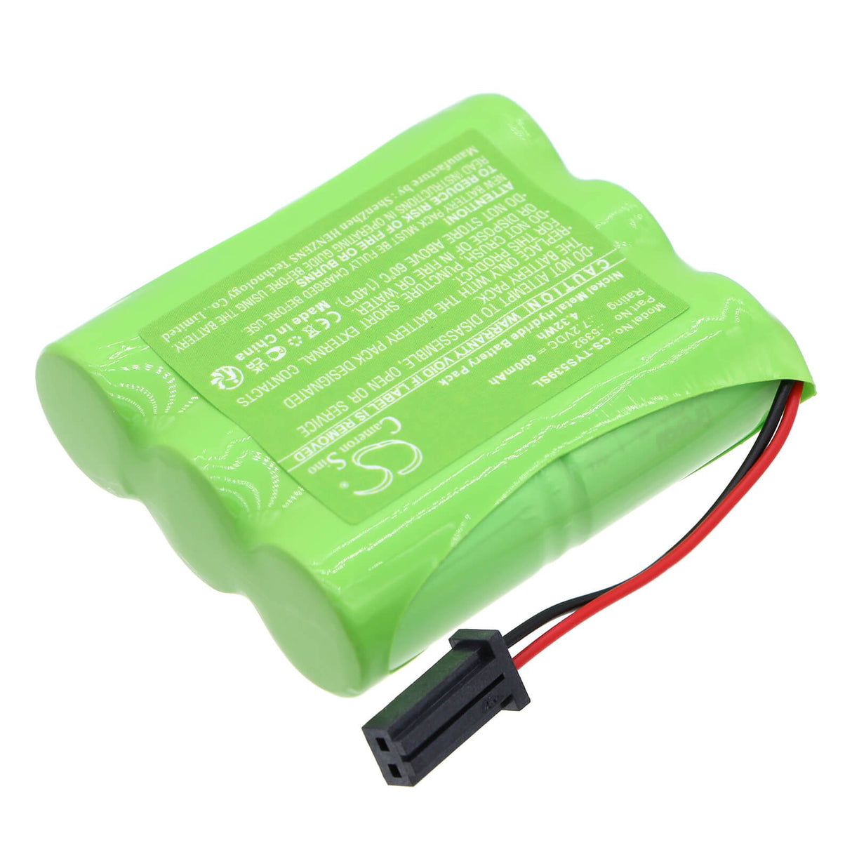 7.2v, Ni-mh, 600mah, Battery Fits Toyota, 08192-44810, 08192-44811, 4.32wh Siren Alarm Cameron Sino Technology Limited   