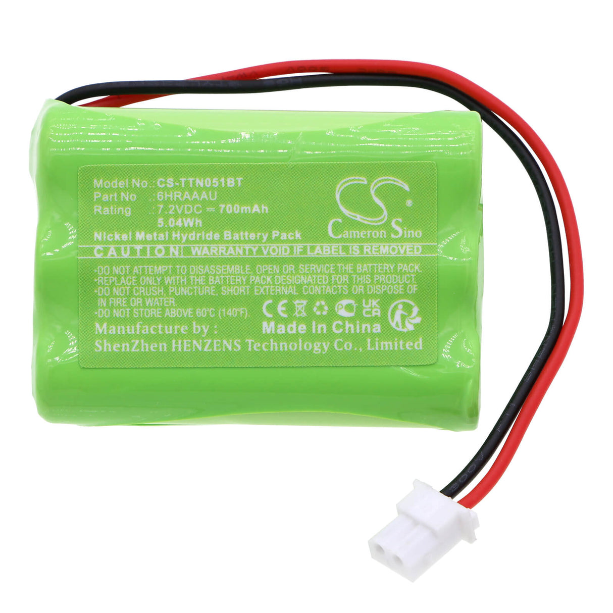 7.2v, Ni-mh, 700mah, Alarm Battery Fits Iti, 34-051, 422-1891, 5.04wh Alarm System Cameron Sino Technology Limited   