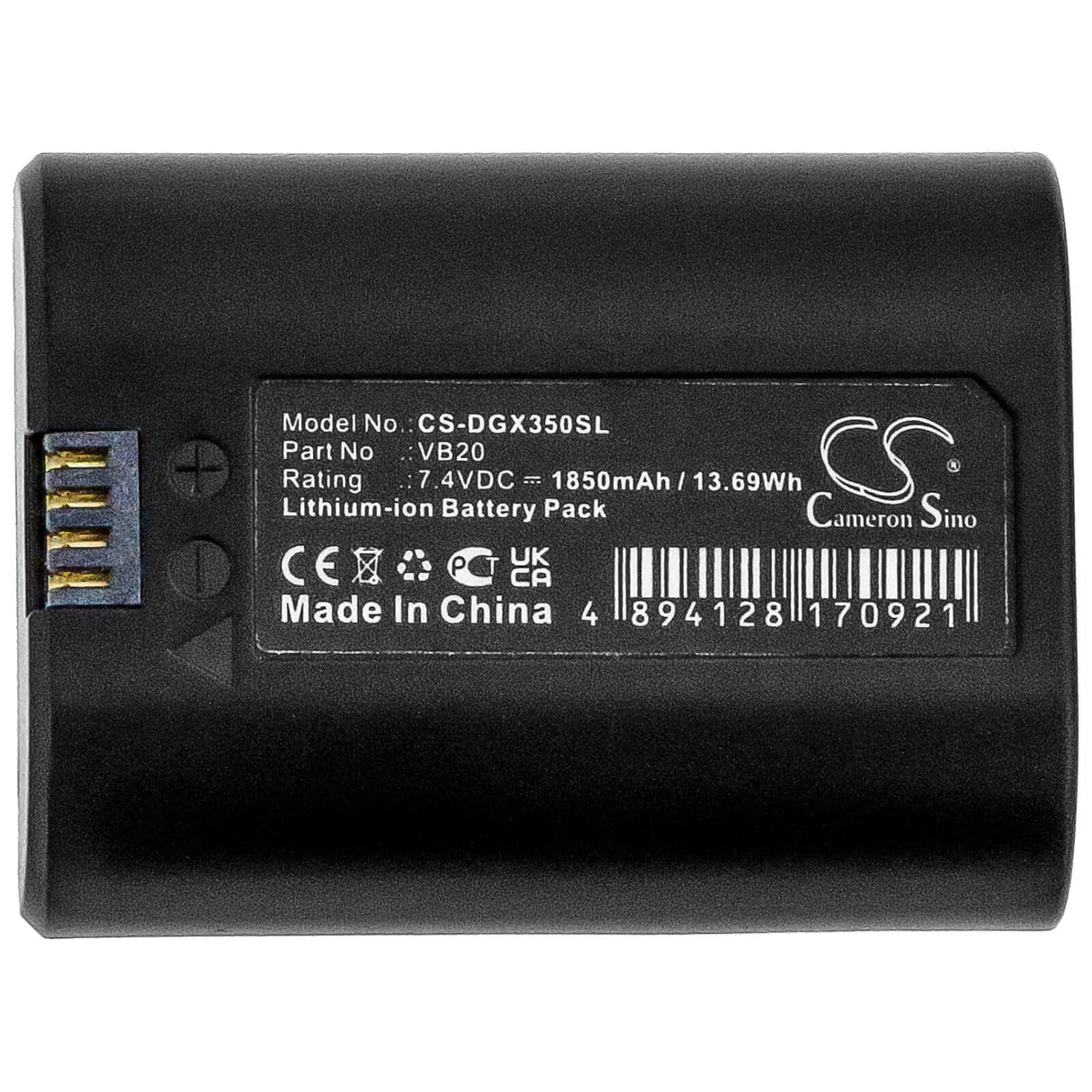 7.4v, Li-ion, 1850mah, Battery Fit's Godox, V350, V350c, V350f, 13.69wh Strobe Lighting Cameron Sino Technology Limited   