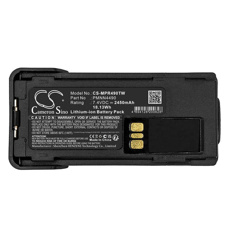 7.4V, Li-ion, 2450mAh, Battery fits Motorola, Dep550e, Dep570, 18.13Wh Two-Way Radio Cameron Sino Technology Limited   