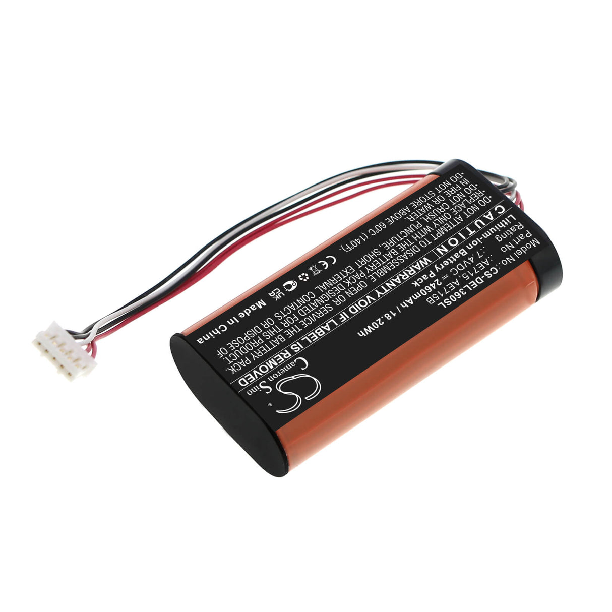 7.4v, Li-ion, 2600mah, Battery Fits Dell, Wireless 360 Speaker, 19.24wh Speaker Cameron Sino Technology Limited   