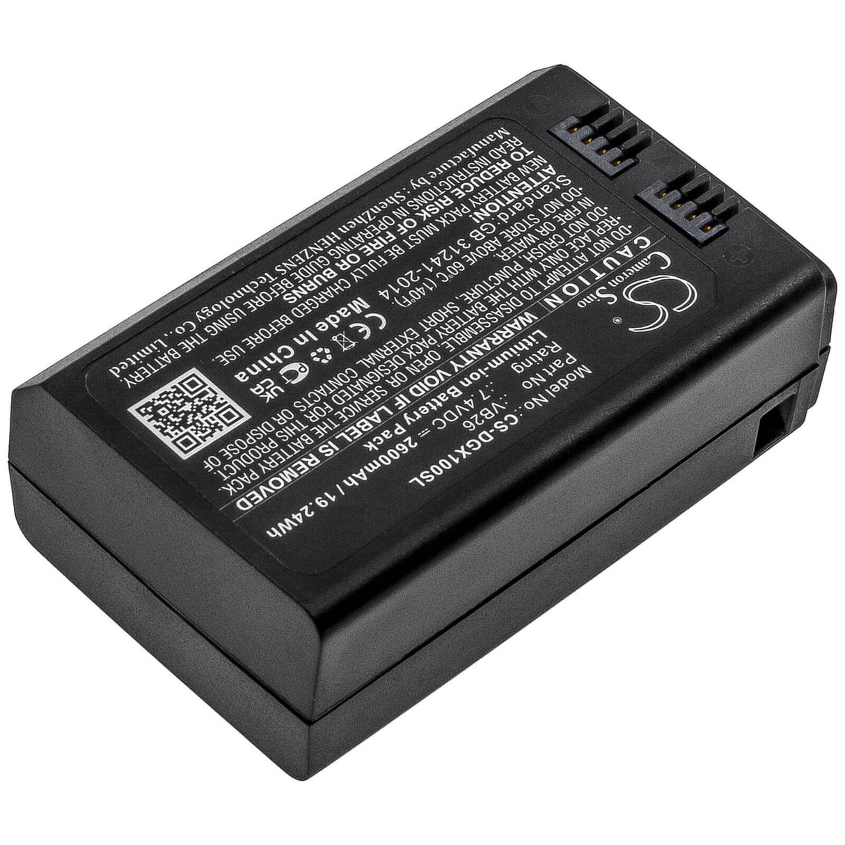 7.4v, Li-ion, 2600mah, Battery Fit's Godox, V1, 19.24wh Strobe Lighting Cameron Sino Technology Limited   