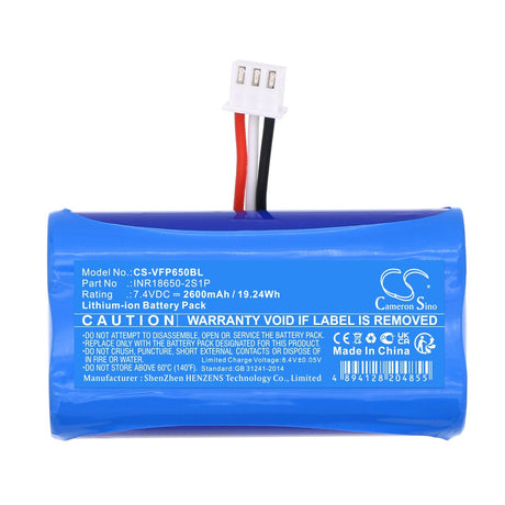 7.4v, Li-ion, 2600mah, Payment Terminal Battery Fits Verifone T650p, 19.24wh Payment Terminal Cameron Sino Technology Limited   