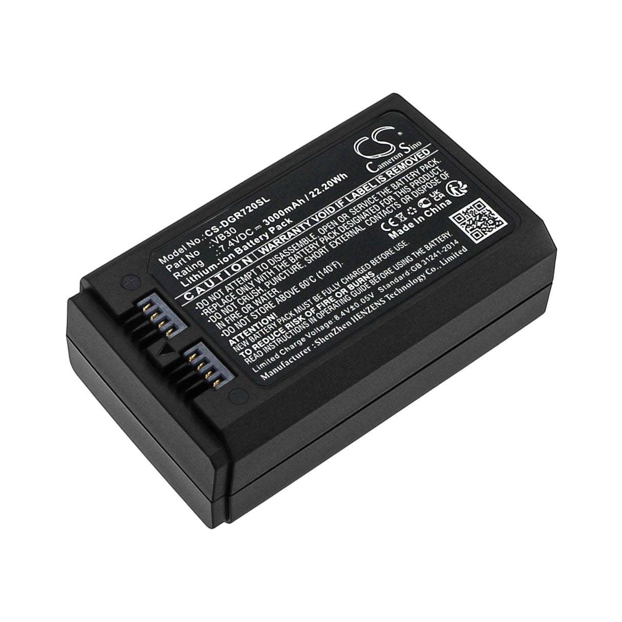 7.4v, Li-ion, 3000mah, Strobe battery Fits Godox Ad100 Pro, Mf-r76, 22.20wh Strobe Lighting Cameron Sino Technology Limited   