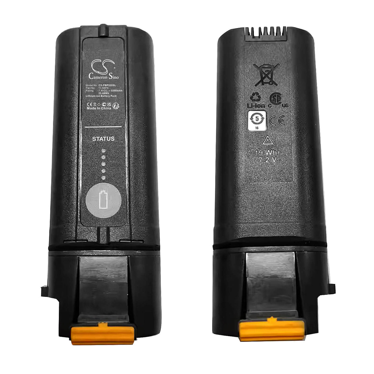 7.4V, Li-ion, 3200mAh, Battery fits Fluke, 1735, Tix501, 23.68Wh Equipment, Survey, Test Cameron Sino Technology Limited   