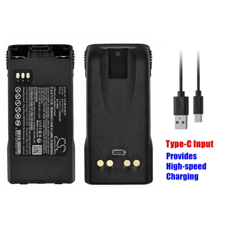 7.4V, Li-ion, 3350mAh, Battery with USB-C charge port fits Motorola, Mt1500, Nt1500, 24.79Wh Two-Way Radio Cameron Sino Technology Limited   