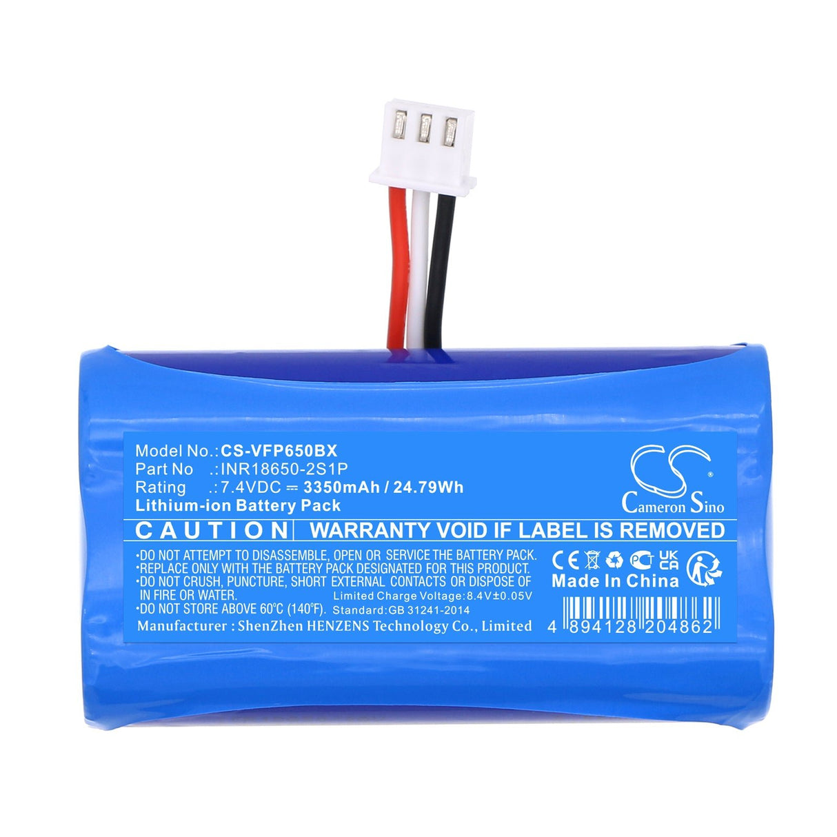 7.4v, Li-ion, 3350mah, Payment Terminal Battery Fits Verifone T650p, 24.79wh Payment Terminal Cameron Sino Technology Limited   