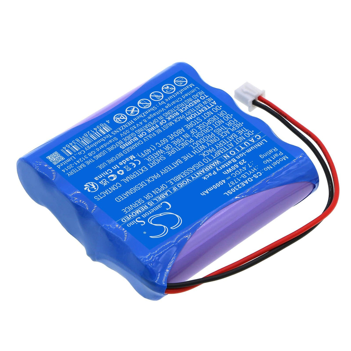 7.4v, Li-ion, 4000mah, Equipment battery Fits Deli, Ae2300, Ae2300h, 29.60wh Equipment, Survey, Test Cameron Sino Technology Limited   