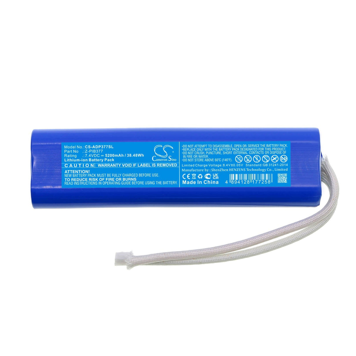 7.4v, Li-ion, 5200mah, Battery Fits American Dj, Pinpoint Gobo, Pinpoint Gobo Color, 38.48wh Batteries for Electronics Cameron Sino Technology Limited   