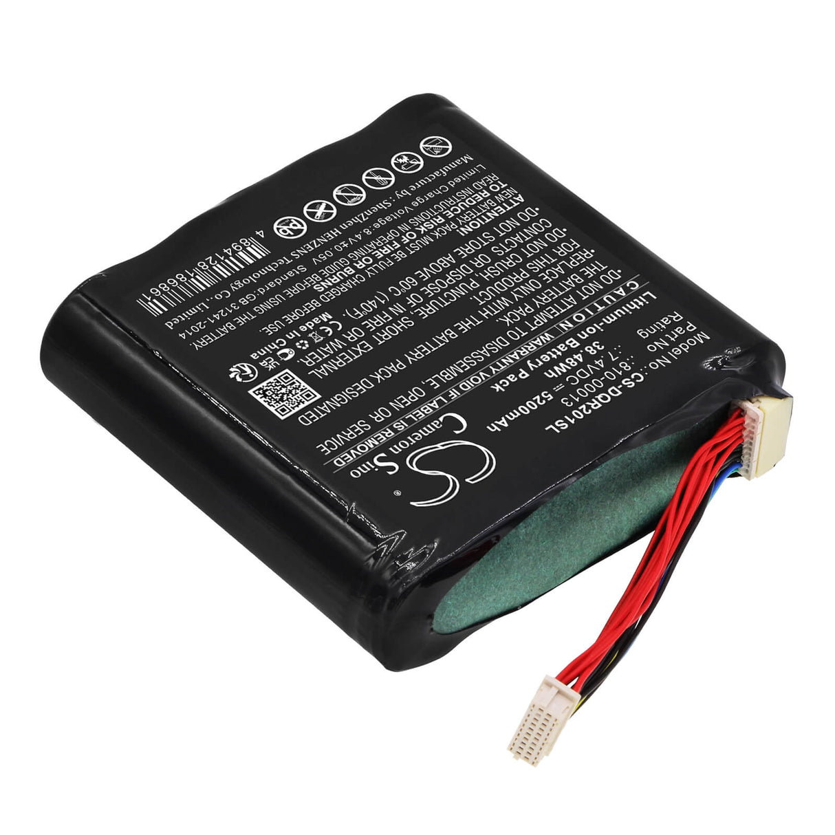 7.4v, Li-ion, 5200mah, Battery Fits Daqri, Dqr002001, Smart Glasses, 38.48wh VR Cameron Sino Technology Limited   