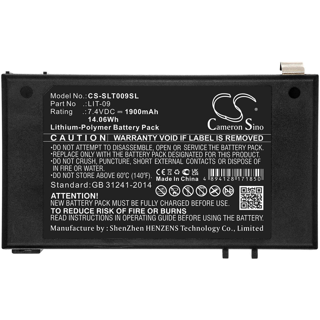 7.4v, Li-polymer, 1900mah, Camera battery Fit's Spypoint, Bloc Pile, Link-s-dark, Solar-dark, 14.06wh Camera Cameron Sino Technology Limited   